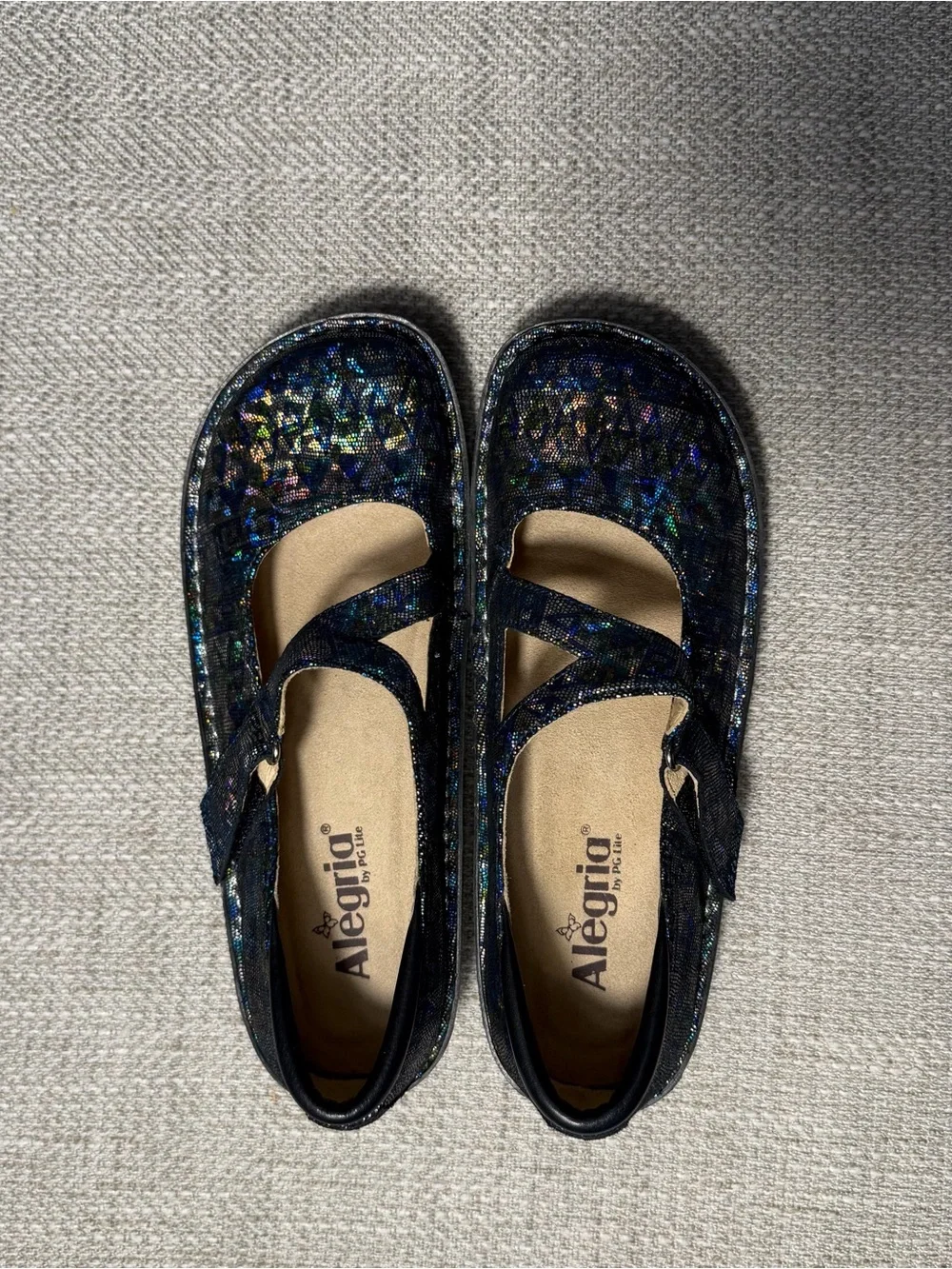 Alegria Blue Multi Mary Jane Comfort Shoe